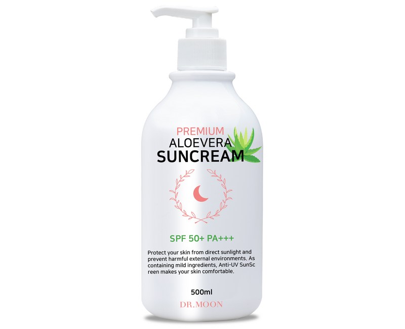 닥터문 프리미엄 대용량 알로에베라 선크림 SPF50+ PA+++, 500ml, 1개