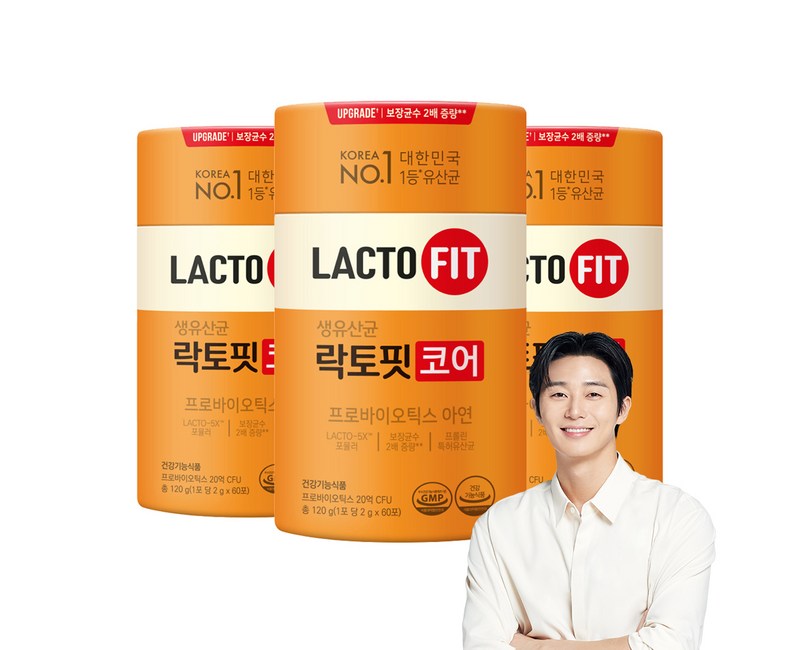 종근당 락토핏 생유산균 코어 1통(2개월분) 생 유산균, 120g, 1개