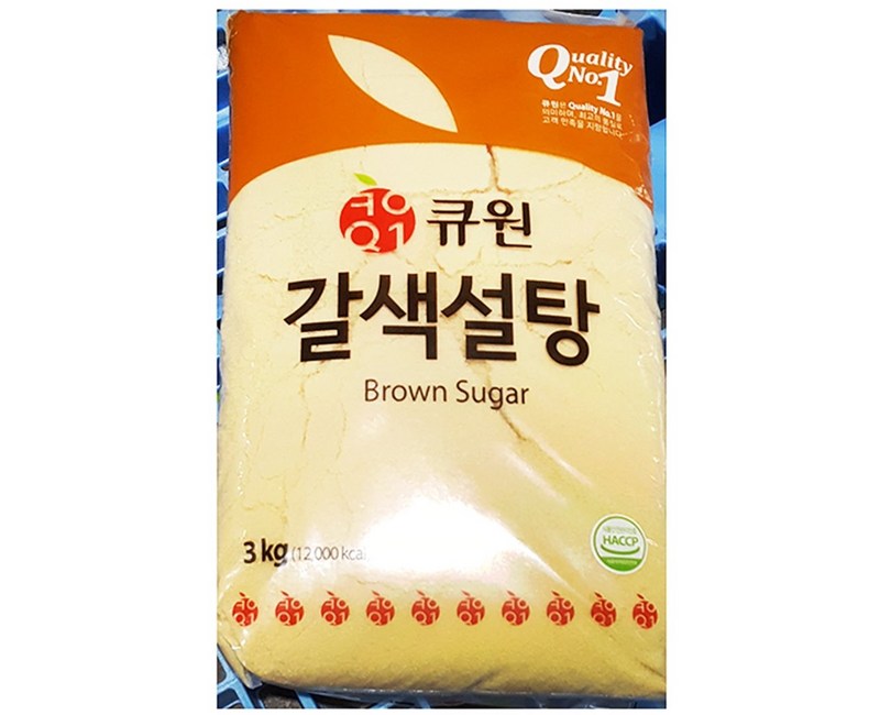 설탕(황 삼양 3K) / 큐원 갈색설탕 3kg
