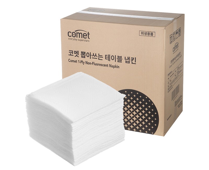 코멧 뽑아쓰는 테이블 냅킨, 흰색, 1박스, 10000매