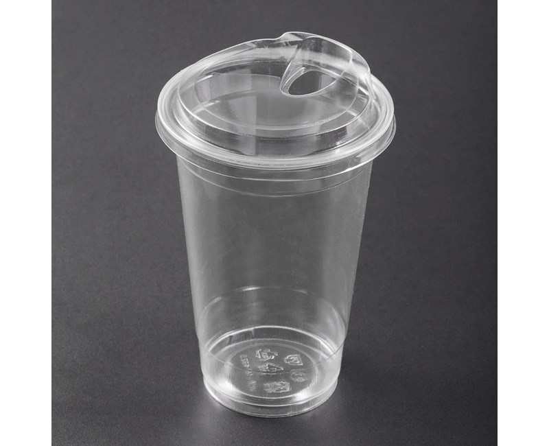 탐사 투명 PET 아이스컵 + 스트로우프리 뚜껑 470ml (국내 생산), 100개