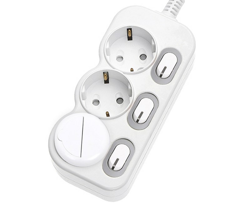 에코파워탭 LED 개별 절전 멀티탭 3구 EPM-L203, 2m, 1개