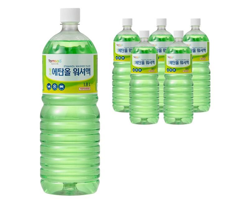 탐사 에탄올 워셔액, 1.8L, 6개