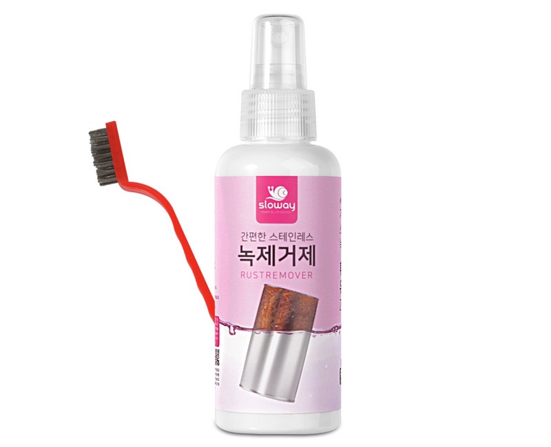 슬로웨이 스테인레스 녹제거제 + 브러쉬 세트, 150ml, 1개