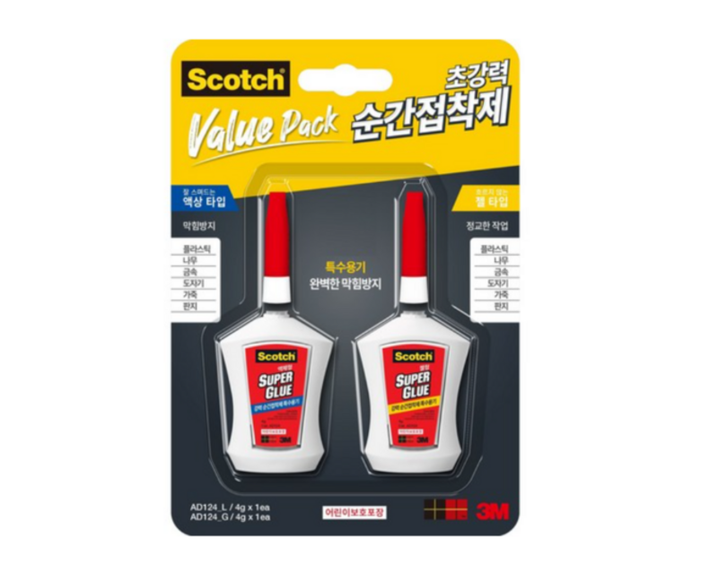 3M 스카치 접착제 멀티팩 액상형 + 젤형, 1개