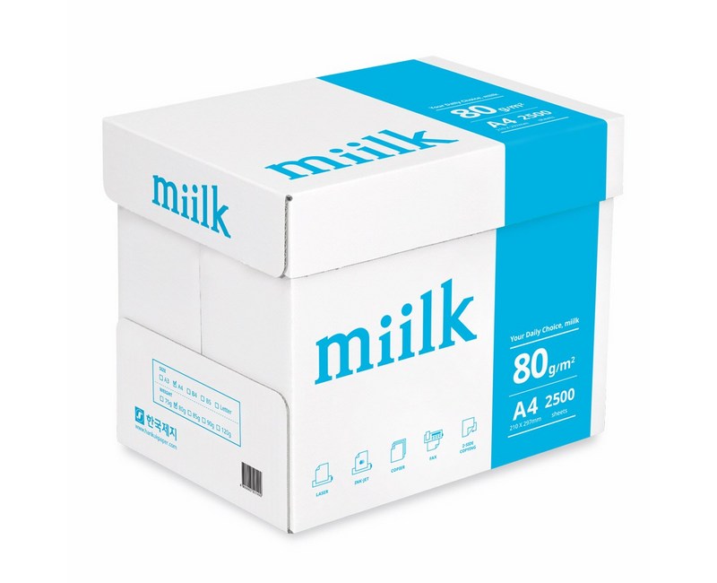 밀크 복사용지 A4 80g, 5000매