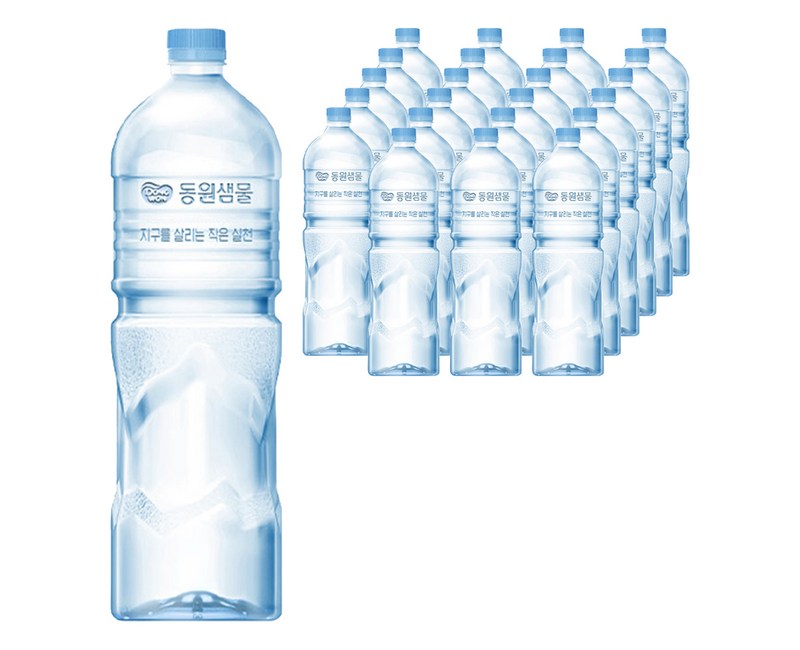 동원샘물 무라벨 생수, 2L, 24개
