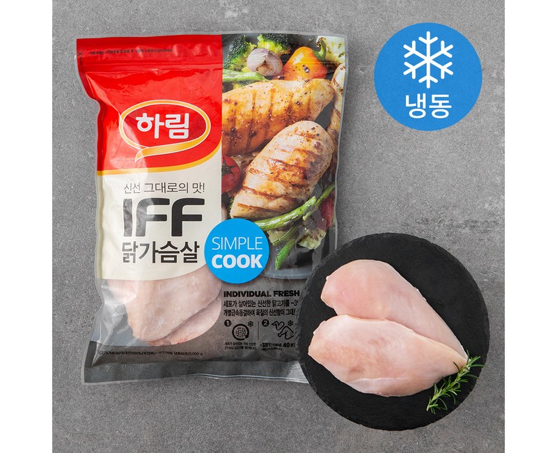 하림 IFF 닭가슴살 (냉동), 2kg, 1개