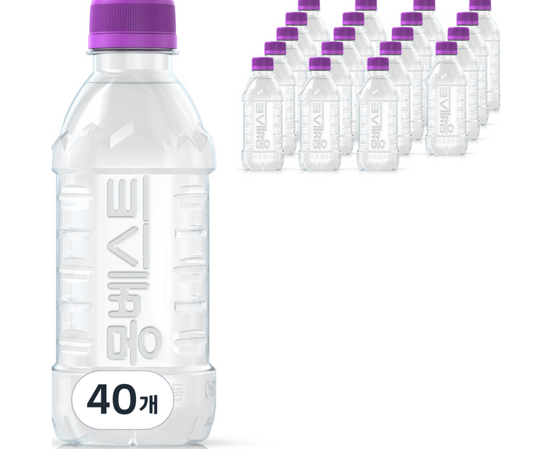 몽베스트 위드어스 무라벨 생수, 330ml, 40개