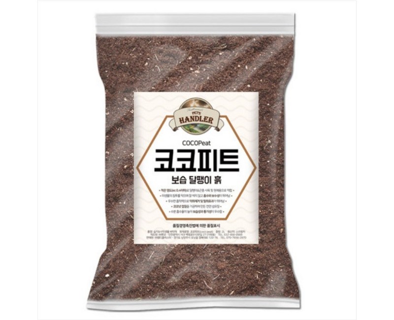 펫츠핸들러 코코피트 보습 달팽이 흙, 2L, 3개