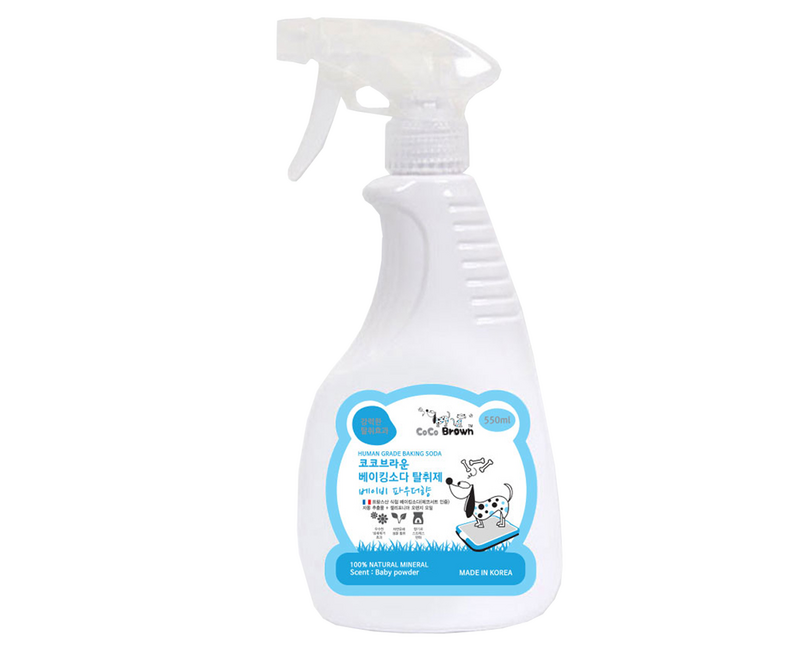 코코브라운 애완용 베이킹소다 탈취제 베이비파우더향, 550ml, 2개