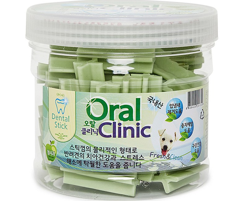 오랄클리닉 반려동물 덴탈껌 300g, 청사과, 1개