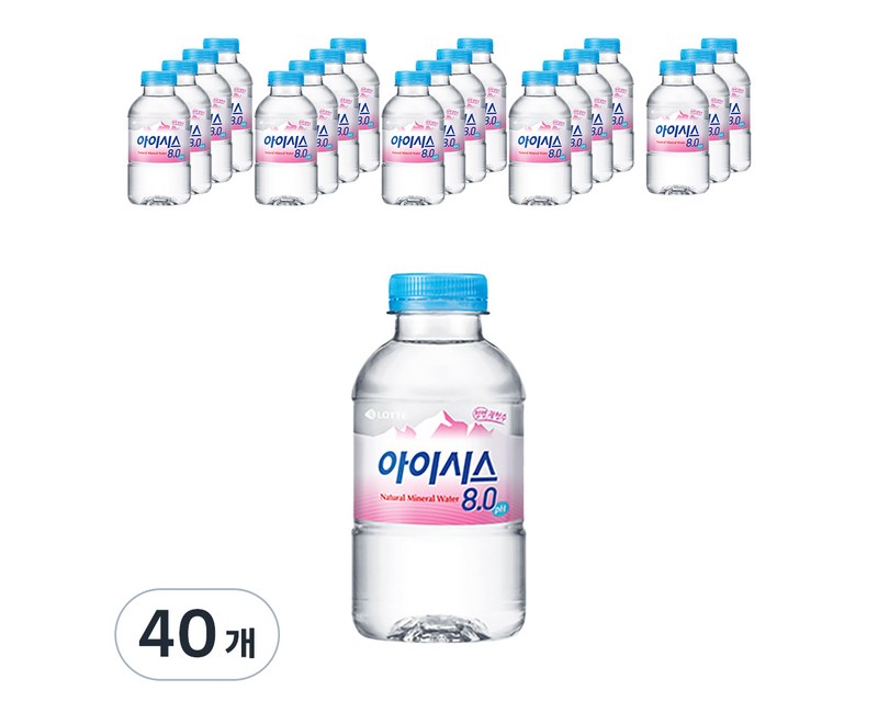 아이시스 8.0 생수, 200ml, 40개