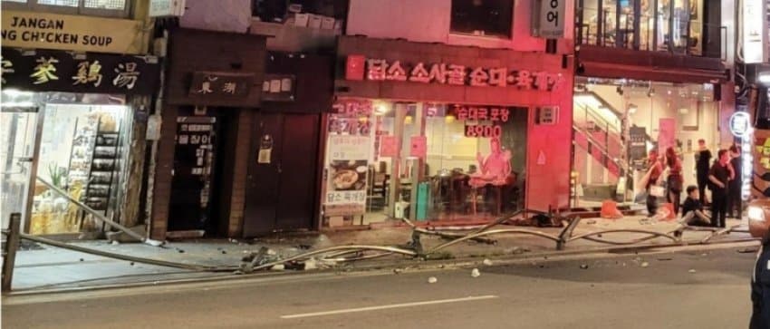 서울시청 사고현장 전 후 차이
