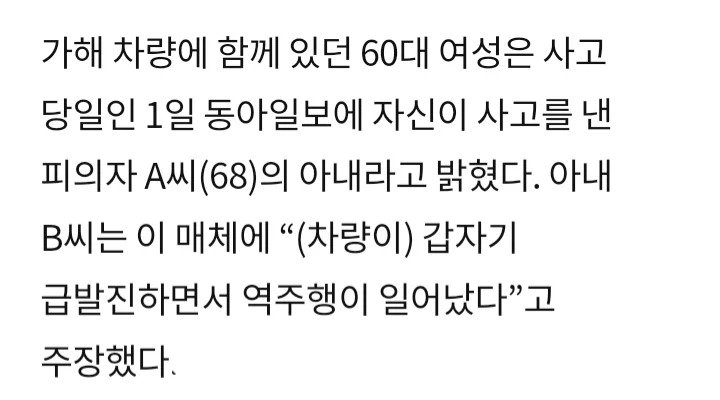 시청역 운전자측 인터뷰..."급발진 일어났다"