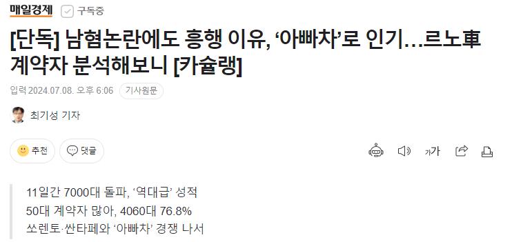르노 근황