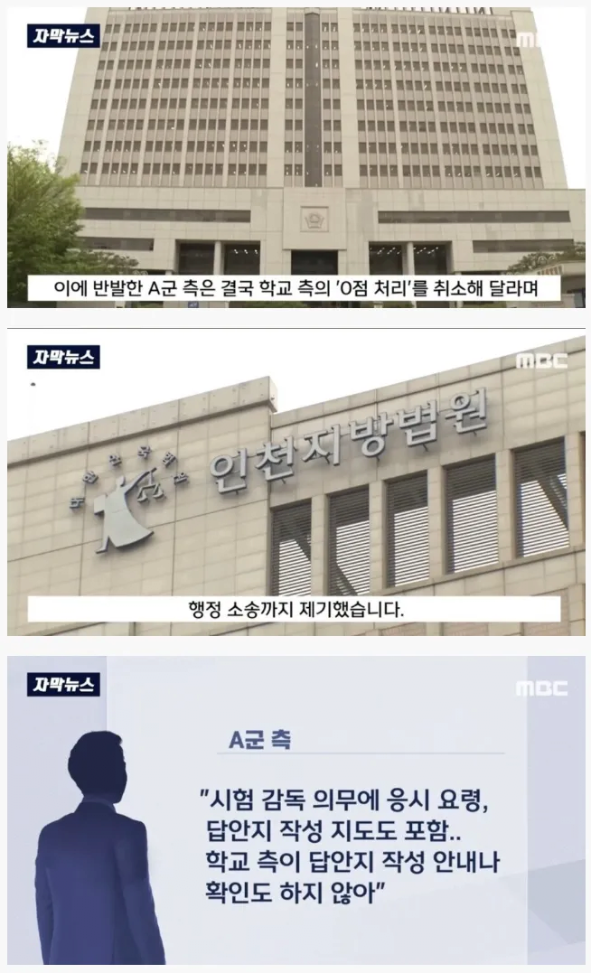 소송걸고 패소한 진상부모
