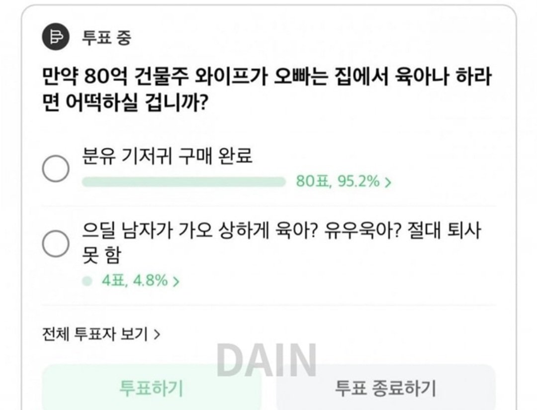 80억 건물주 아내가 육아나 하라고 하는데..