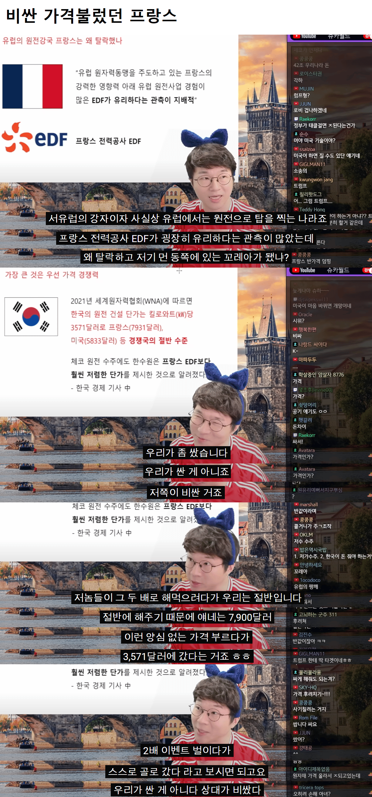 슈카월드) 체코 원전 24조 수주 이유.