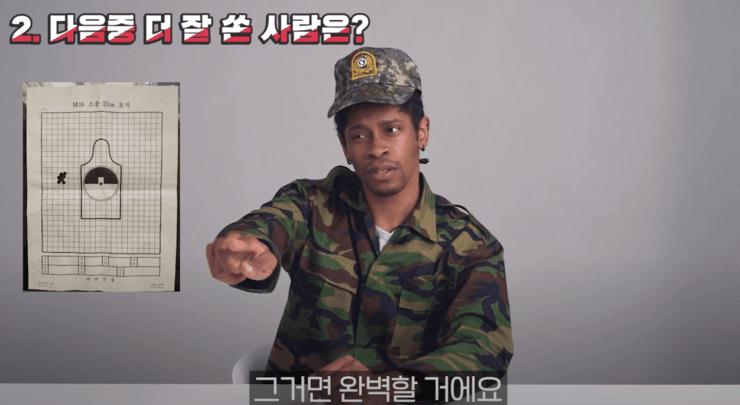 외국인이 평가한 두개의 영점표적지