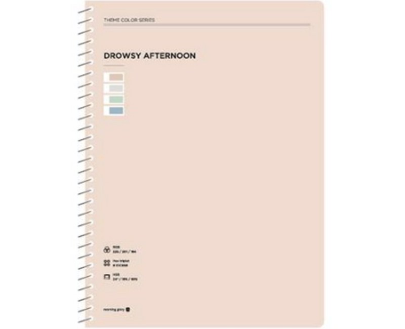 모닝글로리 3000 테마컬러 원링 스프링노트, 랜덤발송, 1개