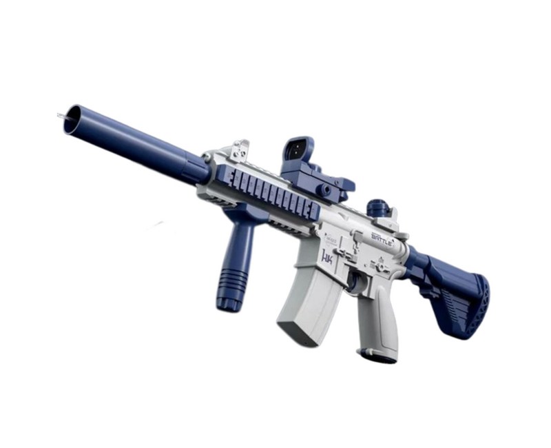M416 자동 워터건 펌프 대용량 물통 전동물총, 블루
