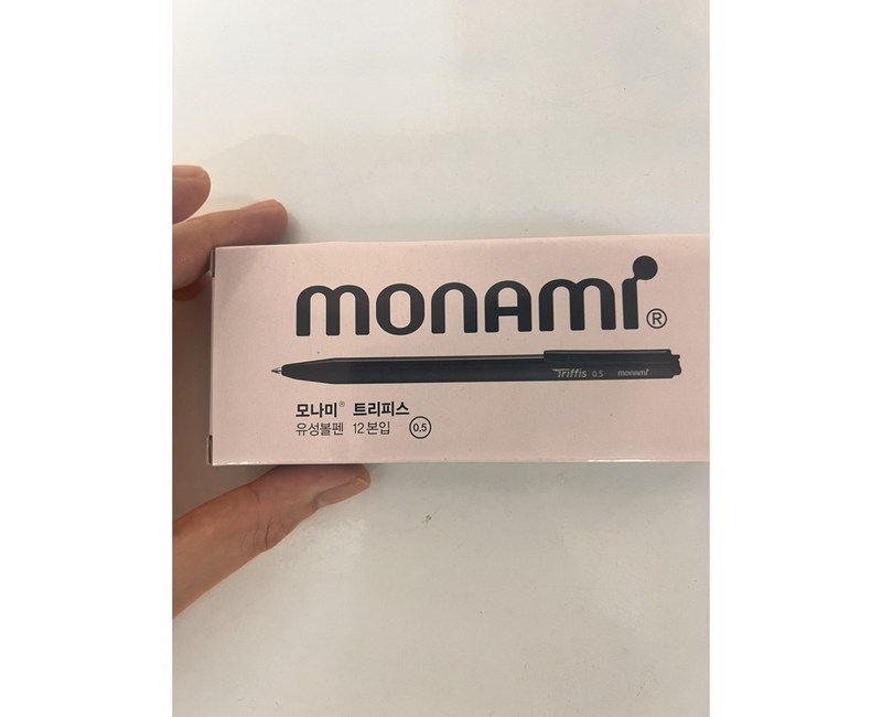 모나미 트리피스 볼펜 0.5mm, 블랙, 12개