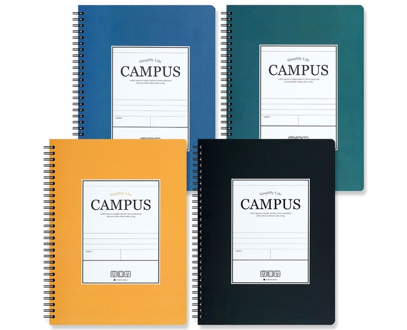포포팬시 3000 캠퍼스 스프링 노트, 혼합색상, 4개