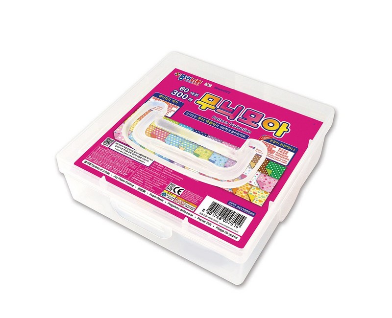 종이나라 무늬모아 색종이 케이스 300p, 60색, 1개입