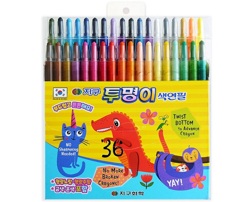 지구화학 투명이 색연필, 1개, 36색