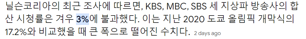 더이상 예전만 못한 올림픽의 세계적 인기