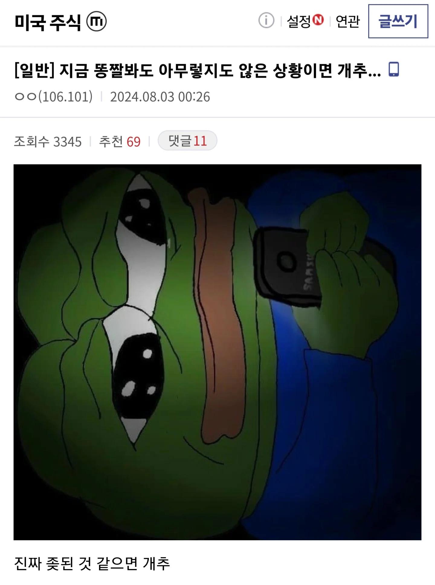 싱글벙글 대혼돈의 미장, 외화유출갤러리 반응