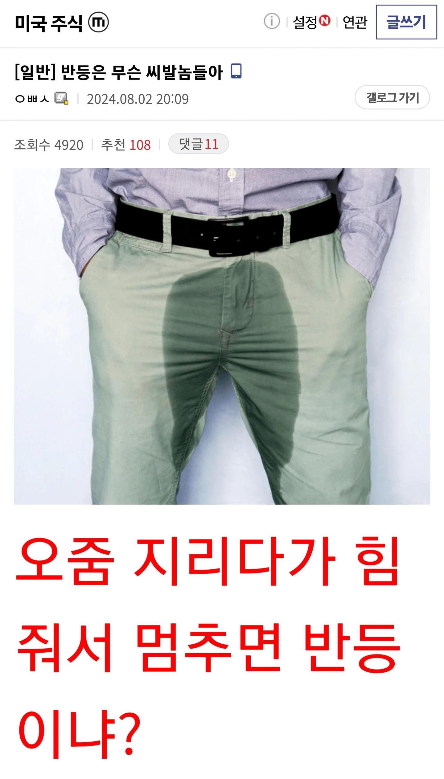 싱글벙글 대혼돈의 미장, 외화유출갤러리 반응