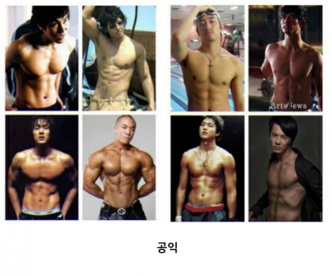 병역별 몸매 차이.