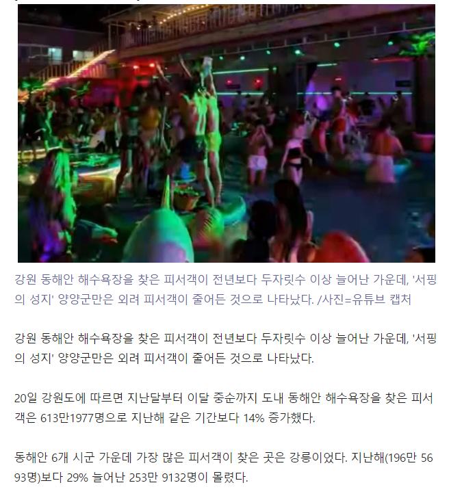 "양양 간 애인 걸러라" 소문에…서핑숍 줄줄이 폐업 위기