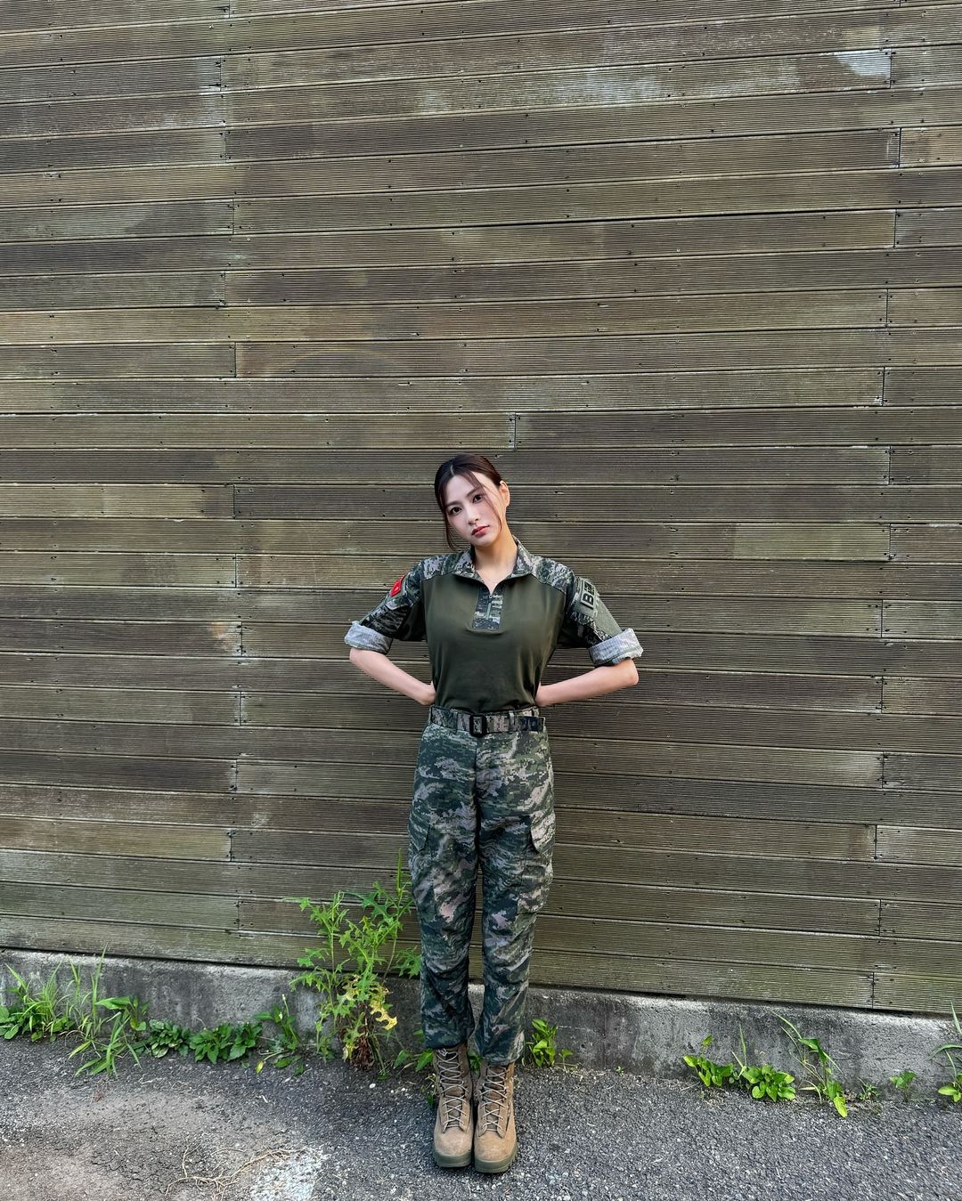 오늘자 군복 입은 오하영