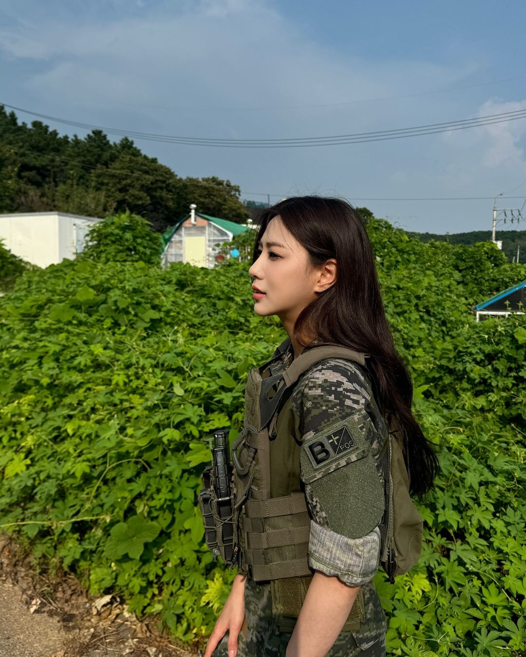 오늘자 군복 입은 오하영