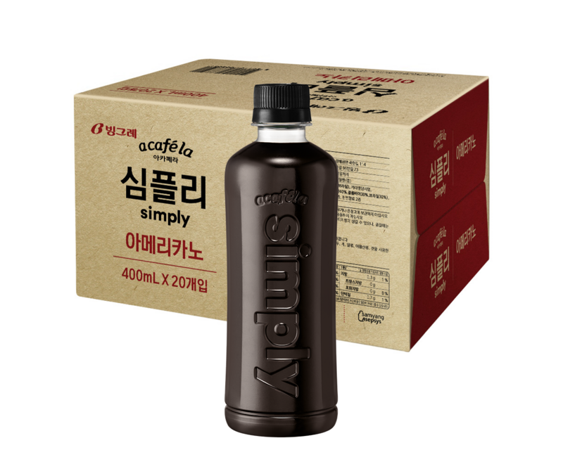 아카페라 심플리 아메리카노, 400ml, 20개