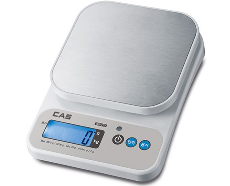 카스 디지털 정밀 주방 저울 5kg, WA-21D, 1개