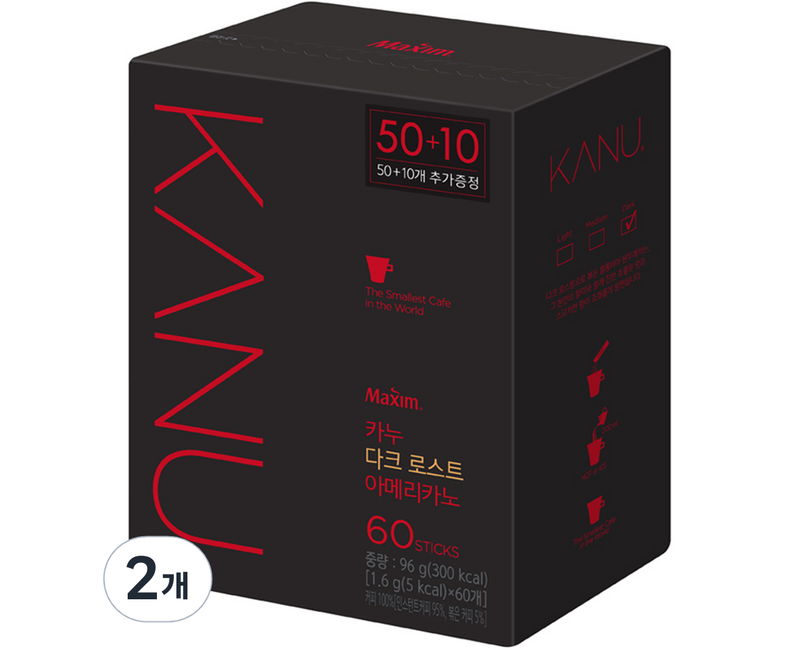 카누 다크 로스트 아메리카노, 30개입 x 4개