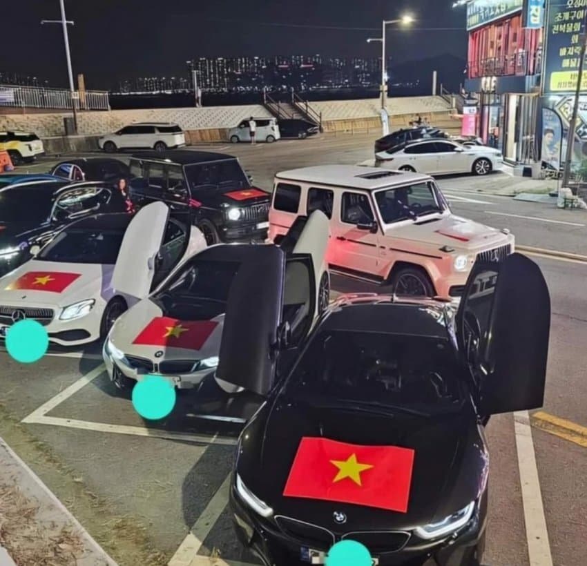 한국에서 외제차 과시하는 베트남 갱단 ㄷㄷ