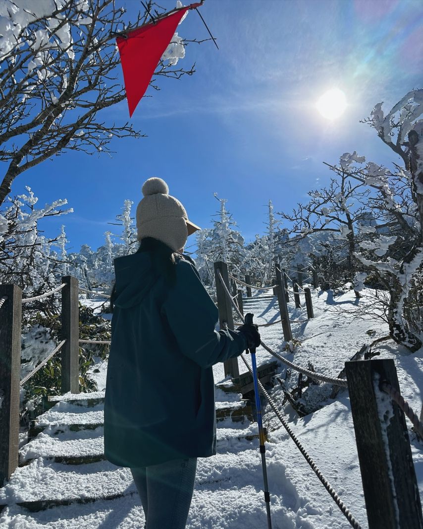 전은비 한라산 정상