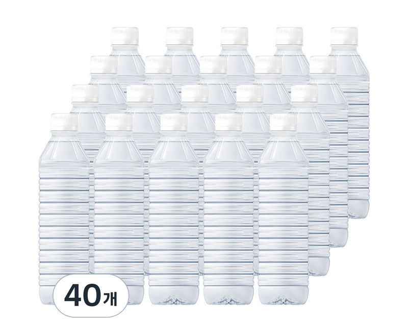 물하나 eco 생수 무라벨, 500ml, 40개