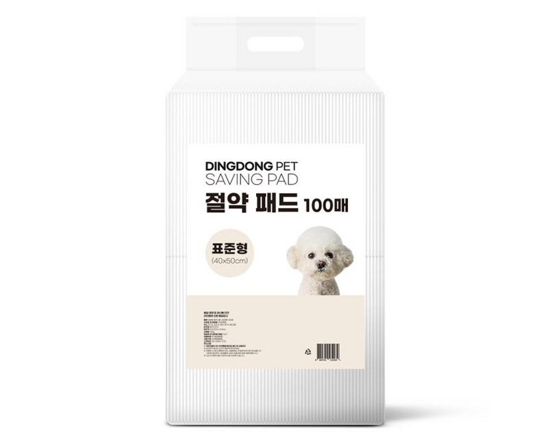 딩동펫 절약 배변패드 무향, 100개입, 1개