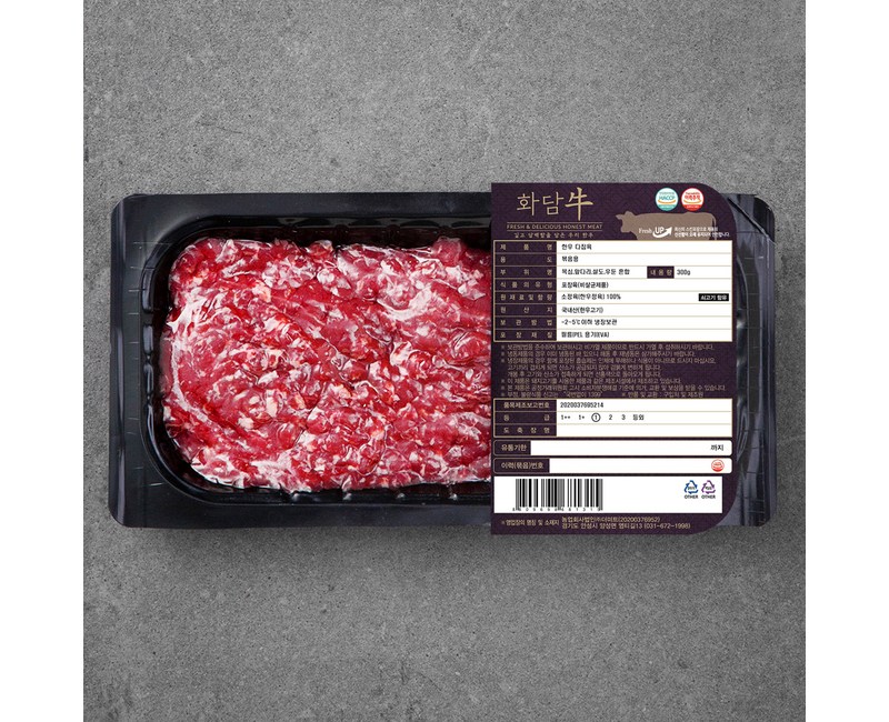 화담우 한우 1등급 다짐육 (냉장), 300g, 1개