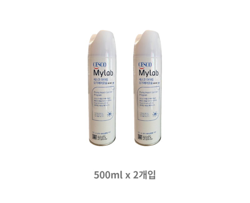 세스코 마이랩 모기 에어로솔 워터베이스 무향, 1개, 500ml