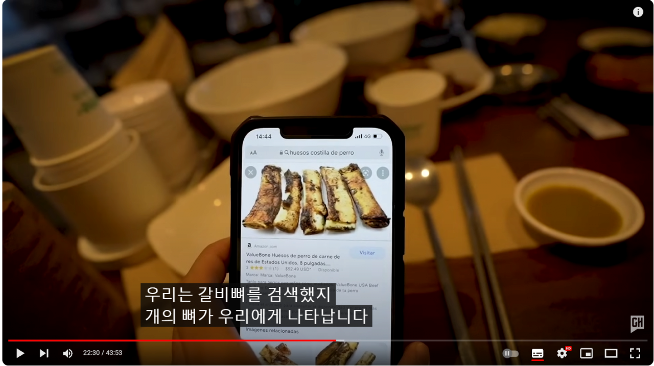 한국 여행 와서 개고기를 먹었다는 베네수엘라 유튜버