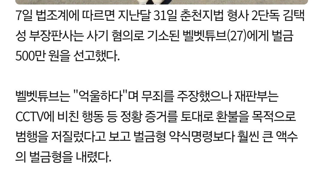 ㅇㅎ)음식점 머리카락 사기친 벨벳튜브 근황
