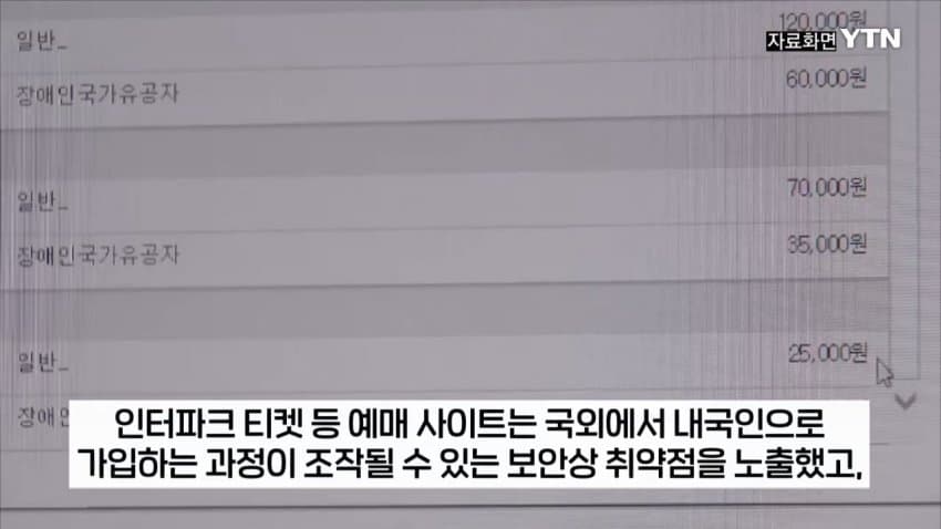 티켓 되팔이 대부분 중국 소행이었다