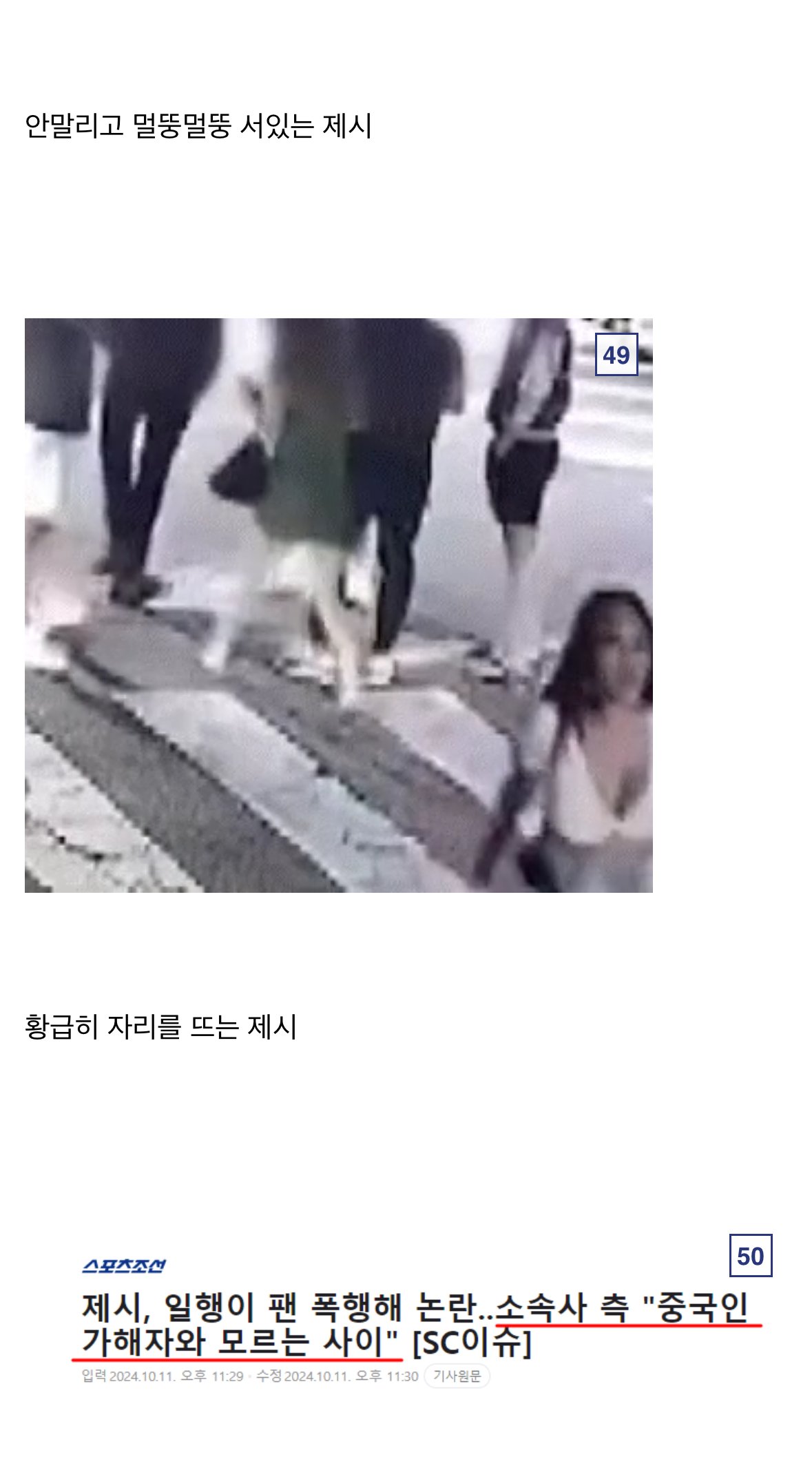 가수 제시에게 사진 요청했다가 폭행당한 팬, 사건 총정리
